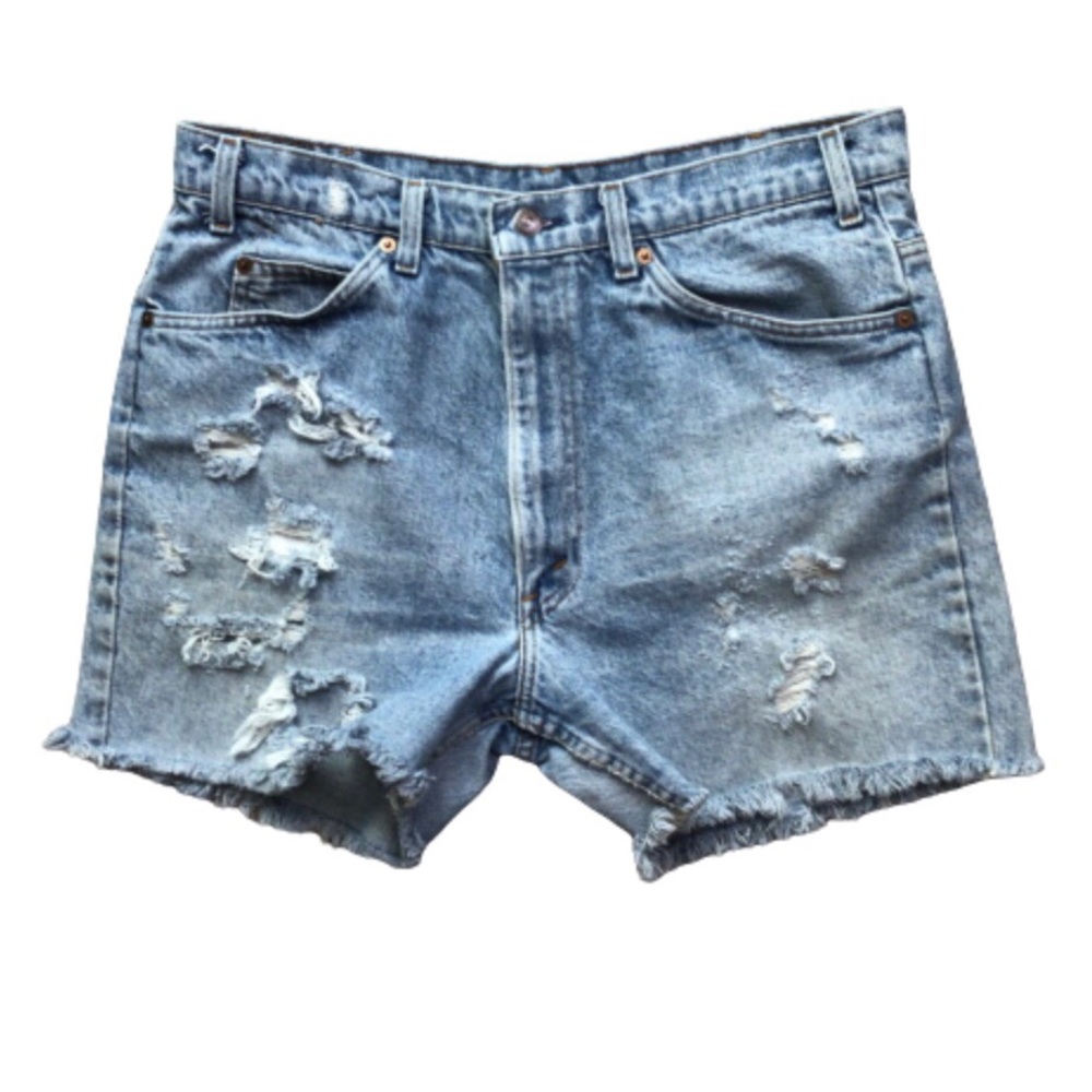 Levi’s Orange Tab 541 Distressed MOM Cut Off VINTAGE Short 34